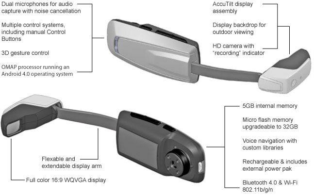 Vuzix M100 features